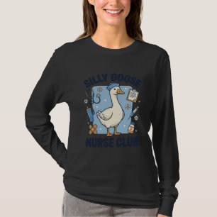Dummer Gänse-Krankenschwester-Club Lustiges Kranke T-Shirt