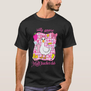Dummer Gänse-Mathe-Lehrer-Club Lustiger Tierliebha T-Shirt