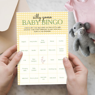 Dummer Gänse-Pink-Ballon-Baby-Bingo-Aktivitätsblat