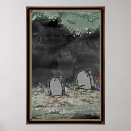 Dummer Geister-Foto-Rahmenposter Poster