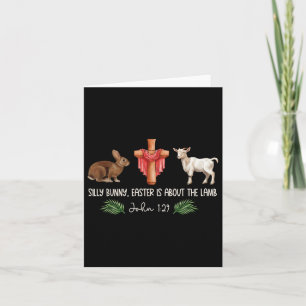 Dummer Hase Ostern handelt von dem Lamm Christlich Karte