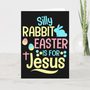 Dummer Hase Ostern ist für Jesus Christliche Kinde Karte