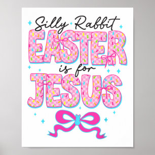 Dummer Hase Ostern ist für Jesus religiöser Christ Poster