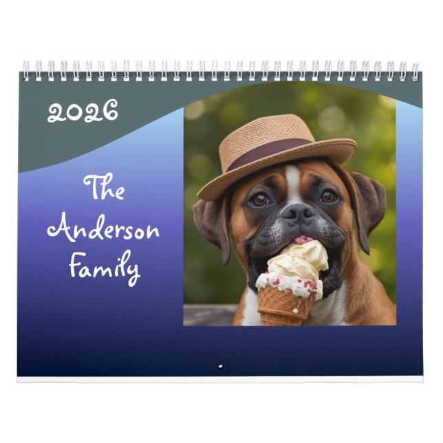 Dummer Hund Kalender Benutzerdefiniertes Foto Gesc (Titelbild)