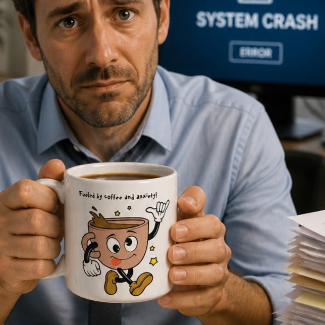 Dummer Kaffee- und Angst-Tasse Kaffeetasse (Von Creator hochgeladen)