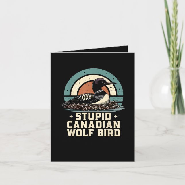 Dummer kanadischer Wolf Vogel  (Vorderseite)