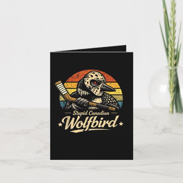 Dummer kanadischer Wolf Vogel  (Vorderseite)