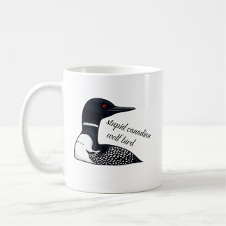 Dummer Kanadischer Wolf Vogel Kaffeetasse