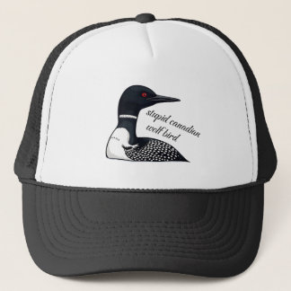 Dummer kanadischer Wolf-Vogel | Kanadischer Humor Truckerkappe