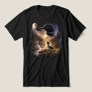 Dummer kanadischer Wolf Vogel Loon – Eistaucher H Tri-Blend Shirt