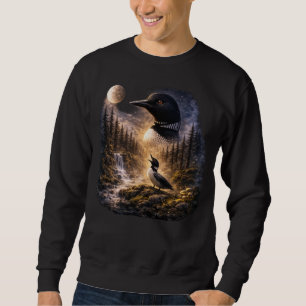 Dummer kanadischer Wolf-Vogel-Taucher – Sterntauch Sweatshirt