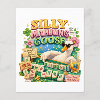 Dummer Mahjong-Gans Süßer Vogel Flyer