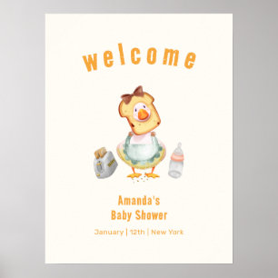 Dummer Mother Goose Brunch Baby Shower Willkommen Poster