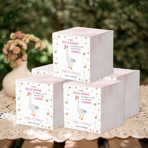 Dummerweise Gans Rosa Aquarell Mädchen Babyparty Geschenkschachtel