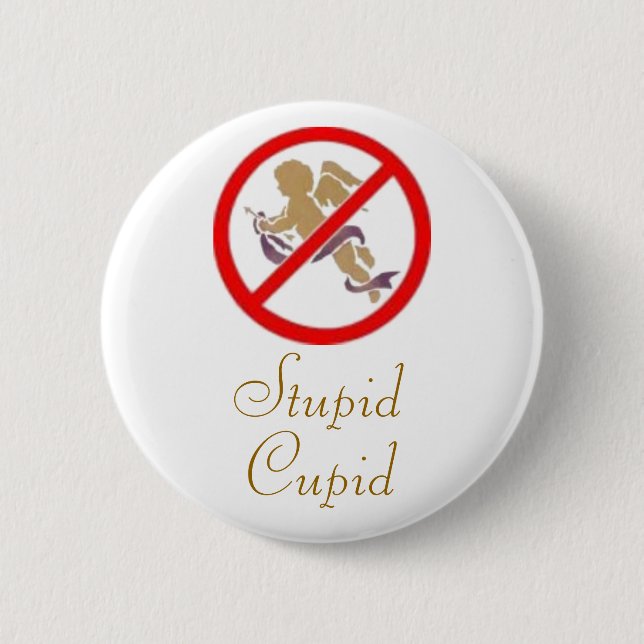 Dummes Amor-Button Button (Vorderseite)