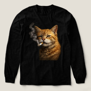 Dummes Cooles Lustiges Katzen-Meme — Orangefarbene Tri-Blend Shirt