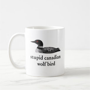 Dummes Kanadischer Wolf Vogel Hockey Romance für H Kaffeetasse