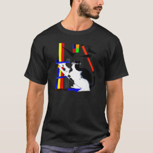Dummes Kätzchen humorvolles Katzen-Meme T-Shirt