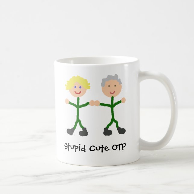 Dummes niedliches OTP Sam/Jack-Tasse Kaffeetasse (Rechts)