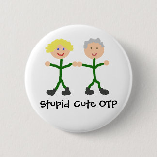 Dummes niedliches OTP Sam/Jackknopf Button