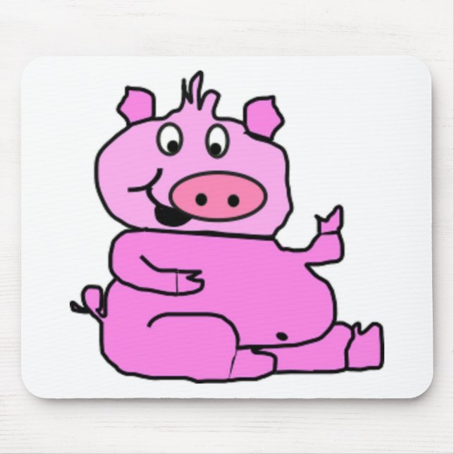 DÜMMES SCHWEINCHEN MOUSEPAD (Vorne)