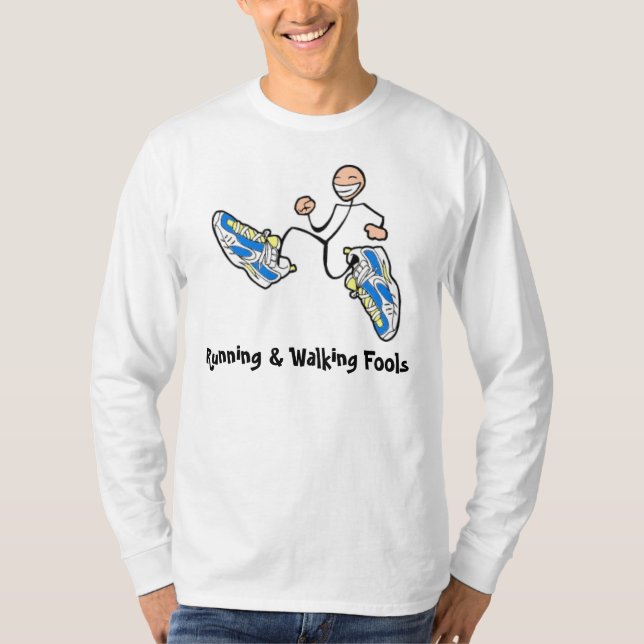 Dummkopf-Baumwolllange Hülse T-Shirt (Vorderseite)
