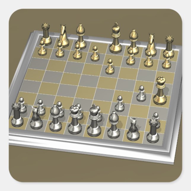 Dummkopf Quadratischer Aufkleber (Vorderseite)