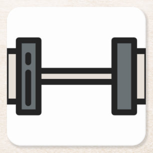 Dummkopf Rechteckiger Pappuntersetzer