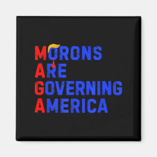 Dummköpfe regieren Amerika Lustig Trump 2024 _1  Magnet