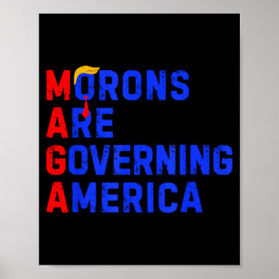 Dummköpfe regieren Amerika Lustig Trump 2024 _1 Poster