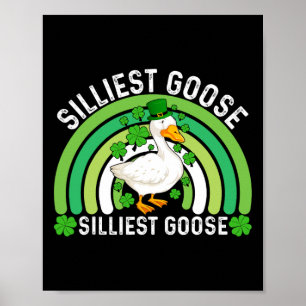 Dummste Gans im Pub Lustiger St. Patricks Tag Ich Poster