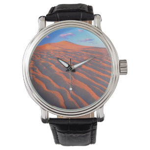 Dumont-Dünen, Sanddünen und Wolken Armbanduhr