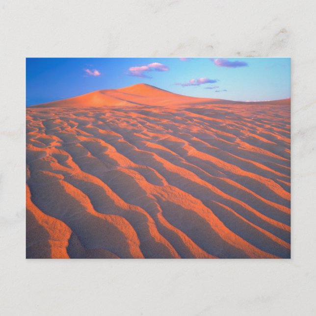 Dumont Dunes, Sanddünen und Wolken Postkarte (Vorderseite)