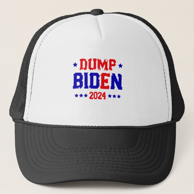 Dump Biden 2024, 2024 Wahl des Anti-Biden-Republik Truckerkappe (Vorderseite)