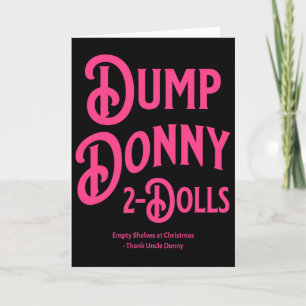 Dump Donny 2 Puppen Zwei Puppen Trump Zölle Humor Karte