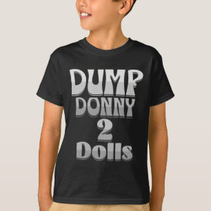 Dump Donny 2 Puppen Zwei Puppen Trump Zölle Humor T-Shirt