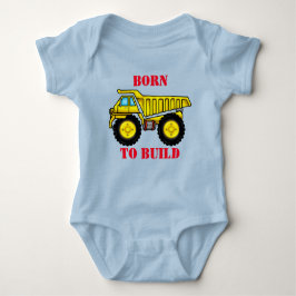 Dump Truck Baby Jersey Bodysuit Strampler