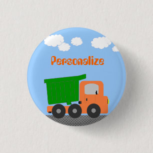 Dump Truck Button Abzeichen