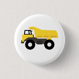 Dump Truck Construction Trucks Button
