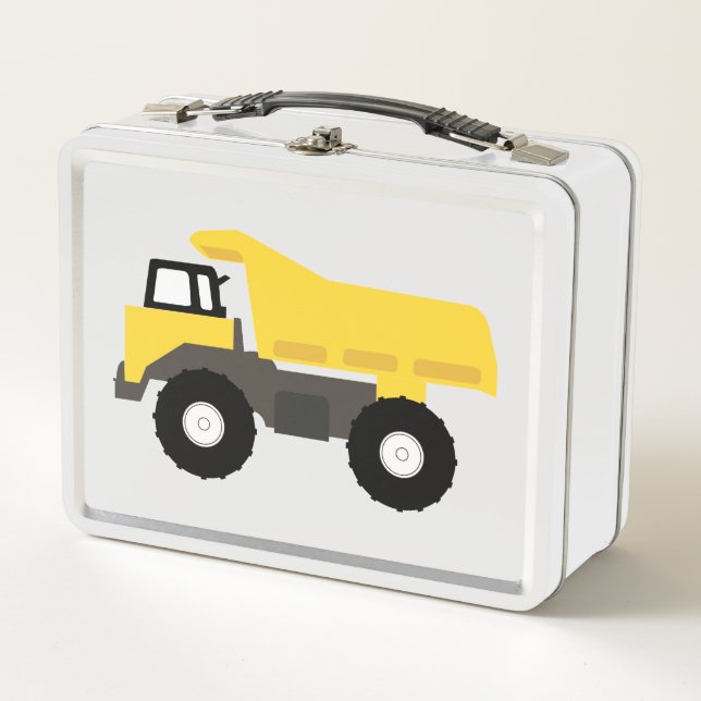 Dump Truck Construction Trucks Metall Brotdose (Vorderseite)