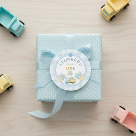 Dump Truck First Birthday Boy Geschenkanhänger