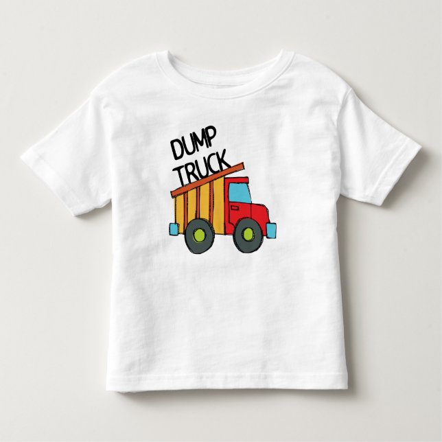 Dump Truck Kleinkind T-shirt (Vorderseite)