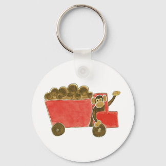 Dump Truck Monkey Schlüsselanhänger