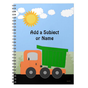 Dump Truck Notebook Notizblock