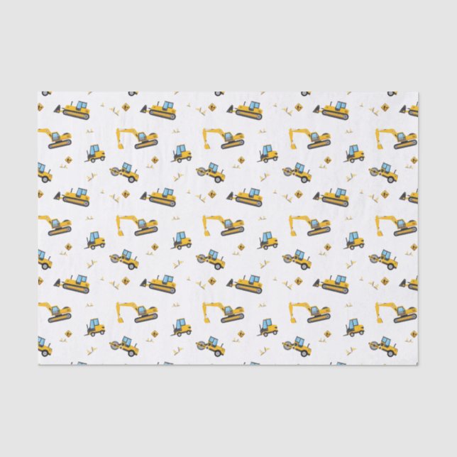 Dump Truck Party Boy Kids Baumuster Seidenpapier (Vorderseite)
