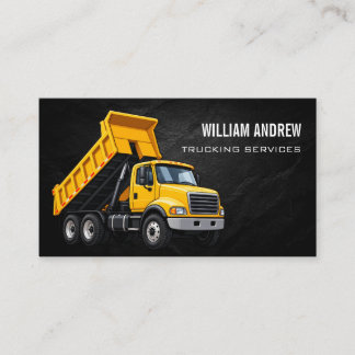 Dump Truck Trucking Services Business Card Visitenkarte