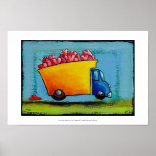 Dump Truck von Liebe einzigartig lustig whimsisika Poster