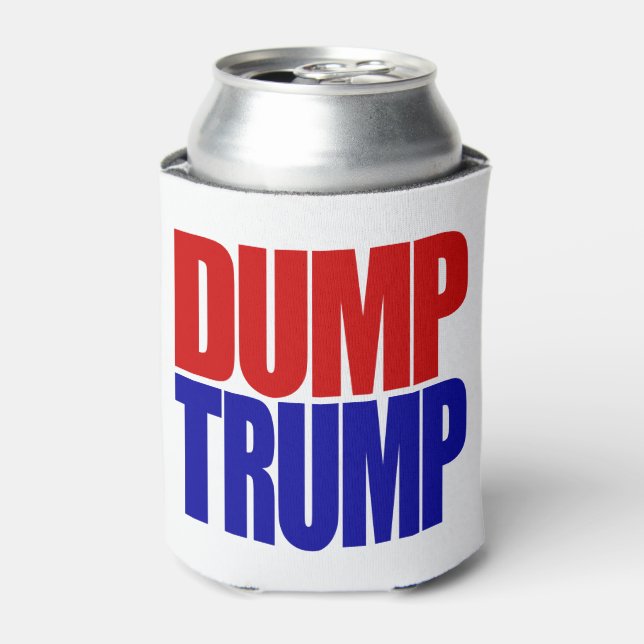 ‚DUMP TRUMP‘ DOSENKÜHLER (Kanne Vorderseite)