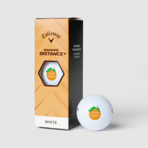 Dump Trump Orange Callaway Warbird Golfball