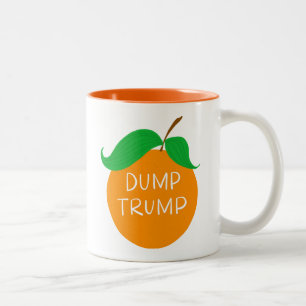Dump Trump Orange Coffee Tasse